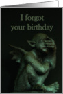 Gargoyle~belated birthday card