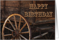 Happy Birthday Old Cart card