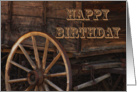 Happy Birthday Old Cart card