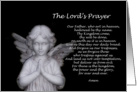 Praying Angel~Lord’s Prayer card