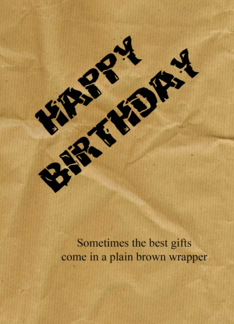 Plain Brown Wrapper ...