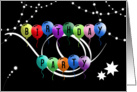 Birthday Party Balloons Invitation card