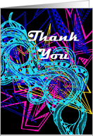 Thank You ~ 80’s Abstract card