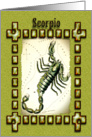 Scorpio Birthday Card, Scorpian card
