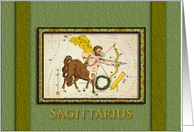 Sagittarius Birthday card