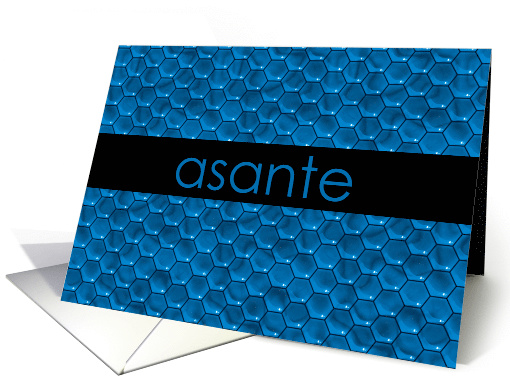 Asante ~ Thank you Swahili card (650548)