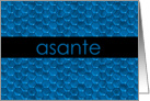 Asante ~ Thank you Swahili card