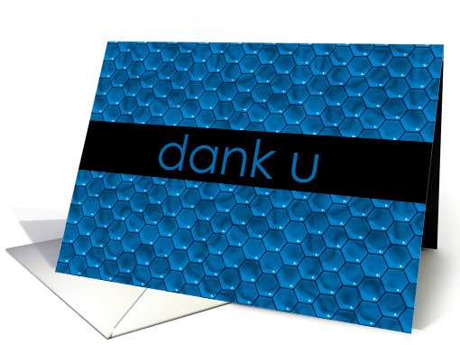 Dank U ~ Thank you dutch card (650552)