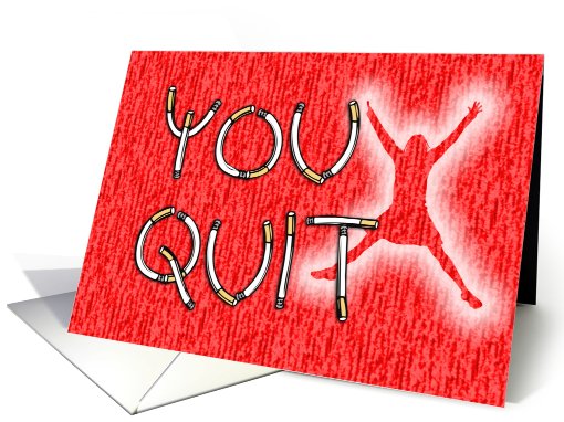 Congratulations on Quitting Smoking ~ Female card (656647)