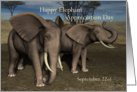Birthday on Elephant Appreciation Day ~ Sept 22 card