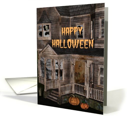 Happy Halloween Haunted House card (681896)