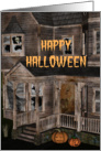 Happy Halloween Haunted House card