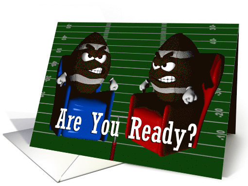 Are You Ready for a Football Party ~ Superbowl Invitation card