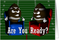 Are You Ready for a Football Party ~ Superbowl Invitation card