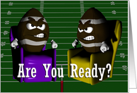 Are You Ready for a Football Party ~ Superbowl Invitation card