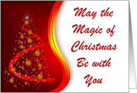 Red Christmas Tree Magic card
