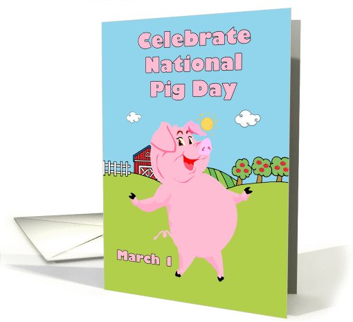 National Pig Day ~ March 1 card (734849)