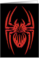 Red Spider Blank Note Card