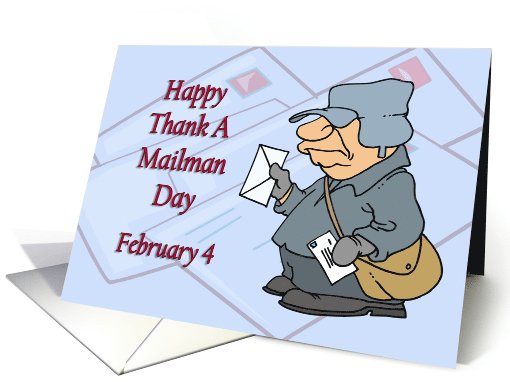 Thank A Mailman Day February 4 card (742965)
