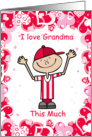 Valentine’s Day to Grandma from Boy card