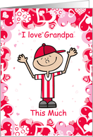 Valentine’s Day to Grandpa from Boy card