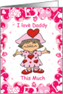 Valentine’s Day to Daddy from Girl card
