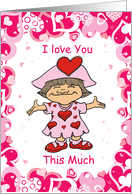 Valentine’s Day from Girl card