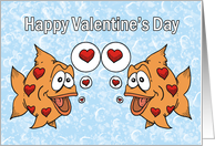 Two Fish To My Girlfriend Valentine card