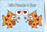 Two Fish Girlfriend Valentine Lesbian card