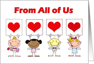 Valentine’s Day from All of Us card