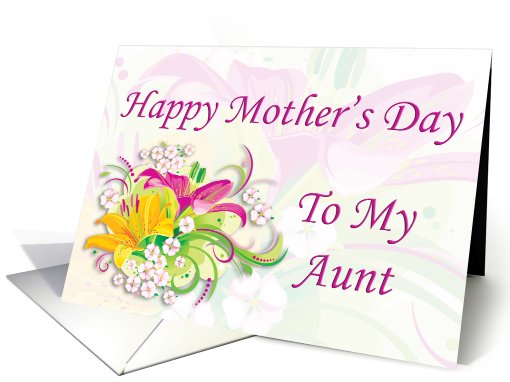 Mother's Day to my Aunt card (749521)