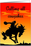 Cowboy Birthday Party Invitation card