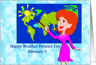 Happy Weather Person’s Day February 5 card