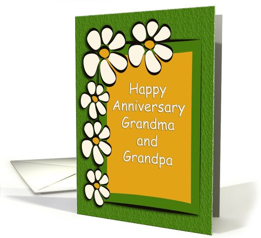 Anniversary for Grandparents with Daisies card (752660)