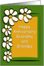 Anniversary for Grandparents with Daisies card
