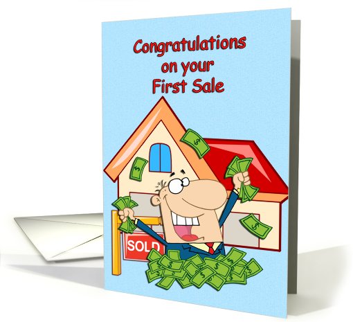 Real Estate Agent's First Sale Congratulations card (754397)