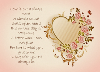 Love Poem Valentine...