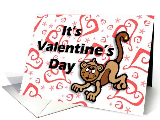 Valentine's Day Monkey card (754724)
