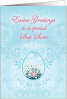 Easter Greetings to a Special Step Sister card