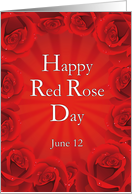 Happy Red Rose Day June 12 card