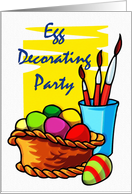 Invitation to Easter Egg Decorating Party card