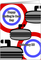 Happy Curling is Cool Day February 23 card
