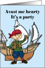 Pirate Birthday Party Invitation card