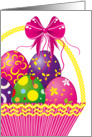 Eggs in a Basket Easter Greetings card