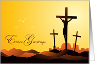 Easter Greetings Crucifixion card