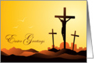 Easter Greetings Crucifixion card