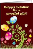 Happy Easter to a Special Girl card