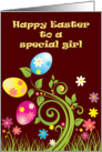 Happy Easter to a Special Girl card