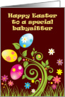 Happy Easter to a Special Babysitter card