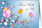 Easter Spring from Both of Us card